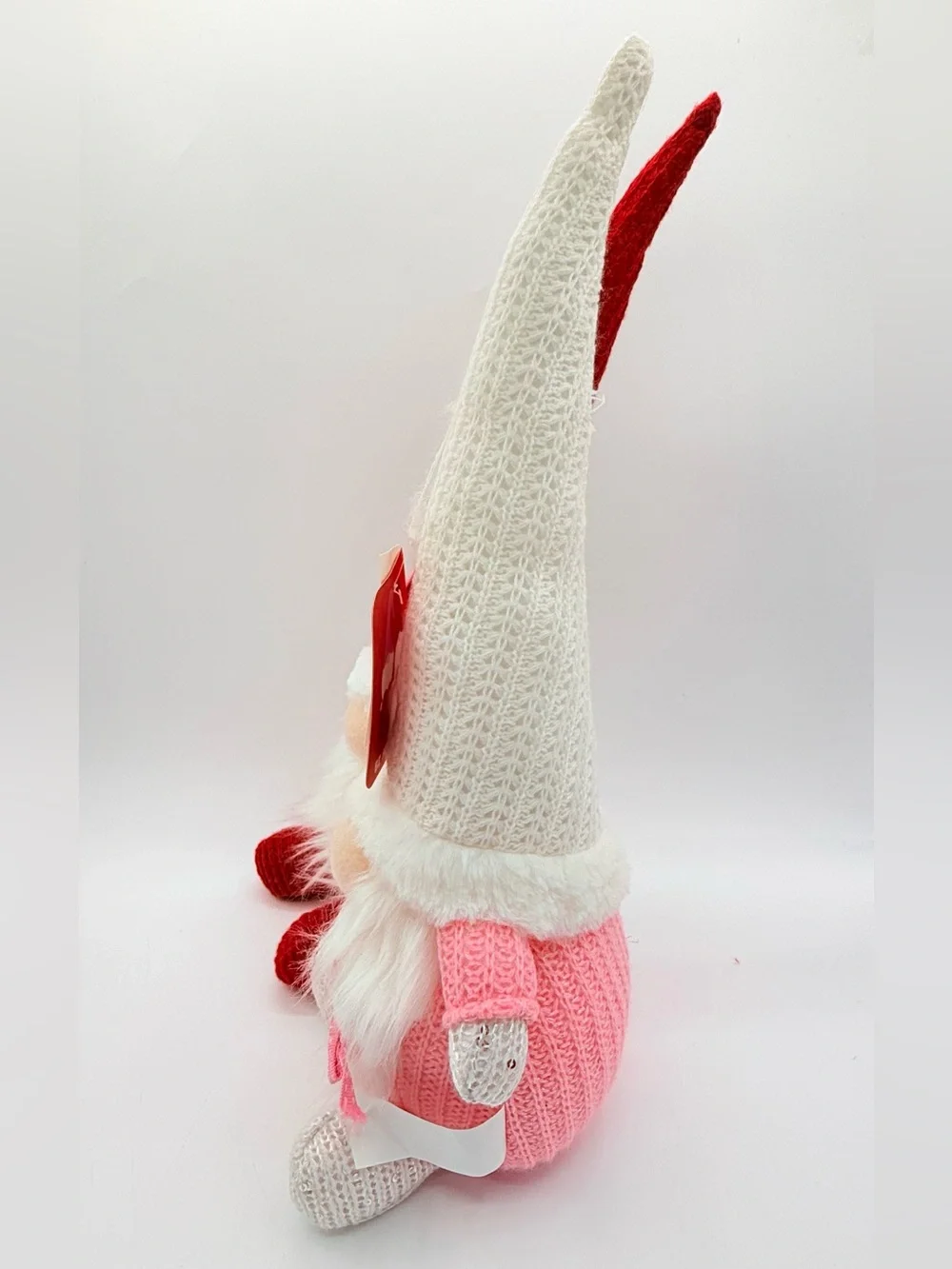 Gnomes Valentines or Christmas Plush Decoration Bean Bag Weighted Base 16”